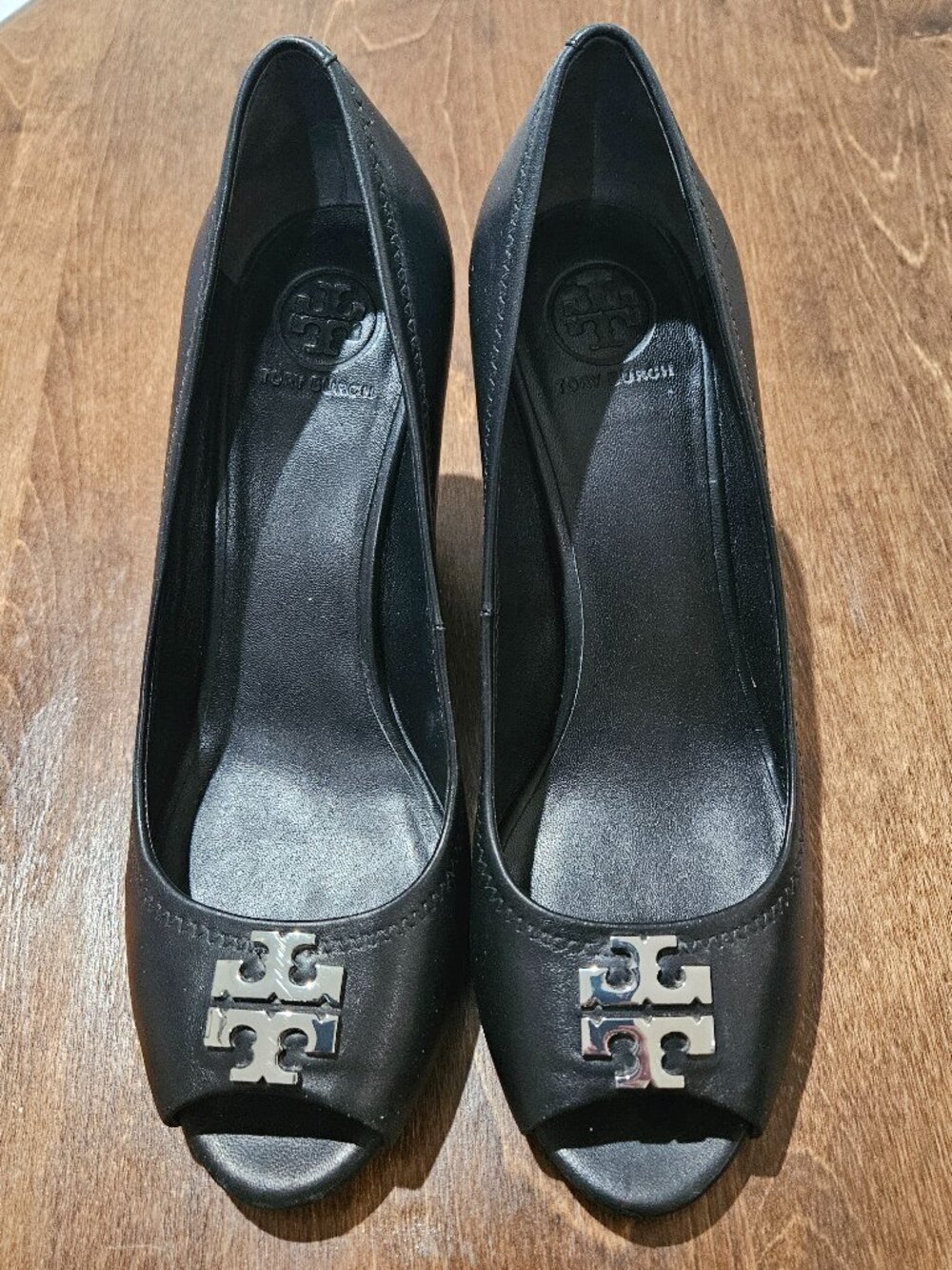 Black Tory Burch Wedge Heel size 7.5